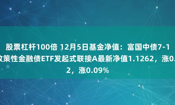 股票杠杆100倍 12月5日基金净值：富国中债7-10年政策性金融债ETF发起式联接A最新净值1.1262，涨0.09%