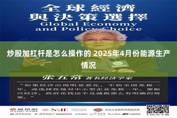 炒股加杠杆是怎么操作的 2025年4月份能源生产情况