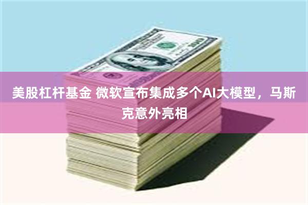 美股杠杆基金 微软宣布集成多个AI大模型，马斯克意外亮相