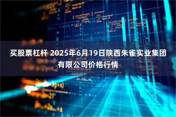 买股票杠杆 2025年6月19日陕西朱雀实业集团有限公司价格行情